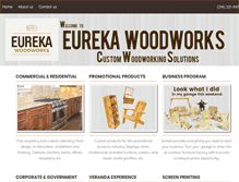 Tablet Screenshot of eurekawoodworks.com